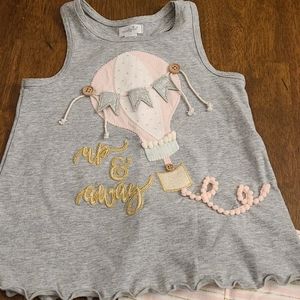 NWOT two piece hot air balloon Mud Pie outfit